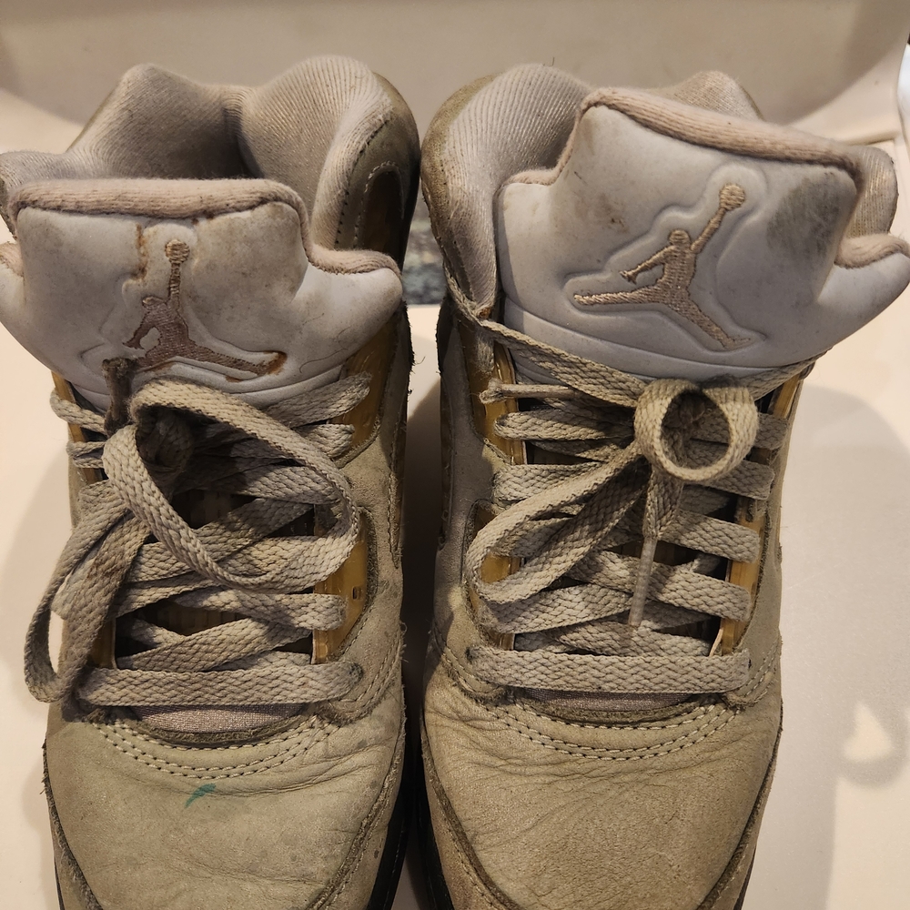 Air Jordan 5 Retro Jade Green Horizon High-Top Sneakers